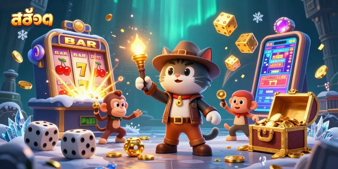 Spin to win with สล็อต symbols, vibrant slot machine chaos, jackpot excitement