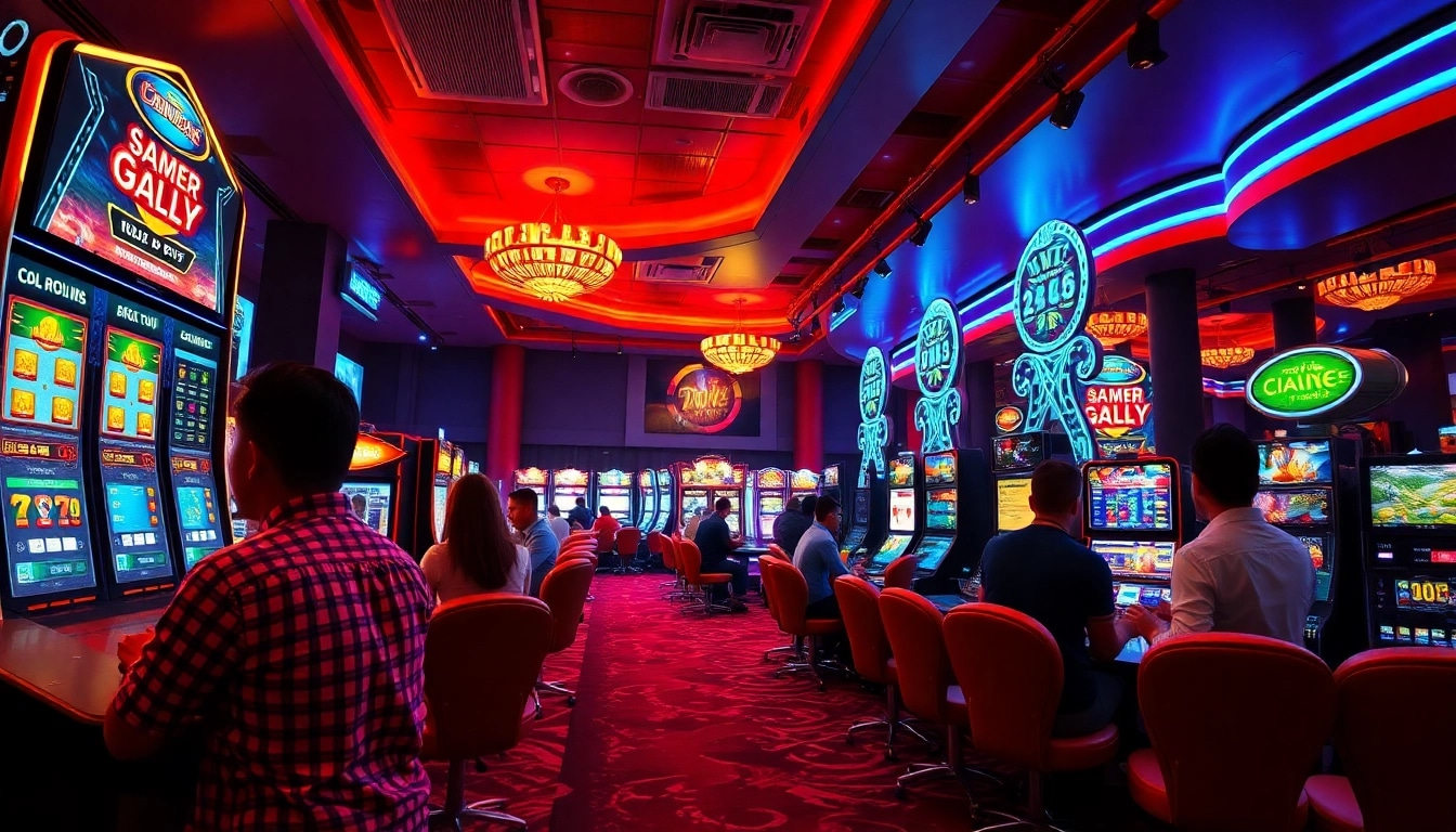 Engaging casino scene at tk88win.live with players enjoying vibrant games.