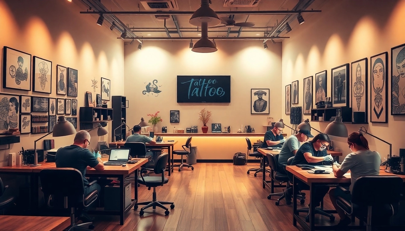 Experience the vibrant atmosphere of https://89bet.tattoo/ with professional tattoo artists in action.