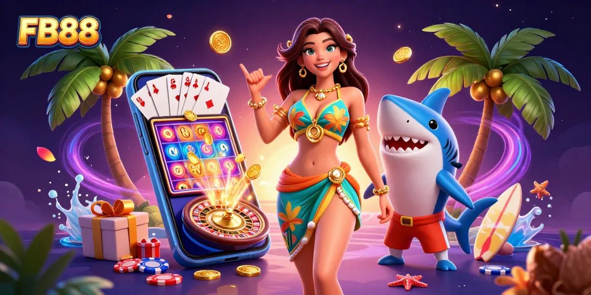 Play thrilling games at FB88 with vibrant slots and dynamic casino elements.