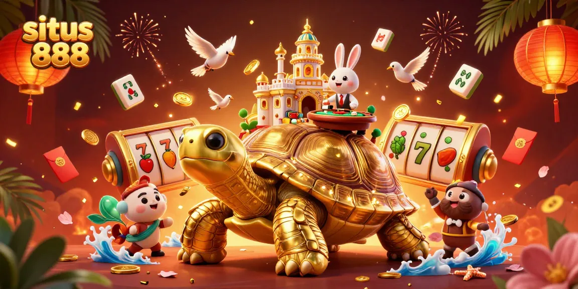 Engage in thrilling gameplay at situs 888 with dynamic slot reels and vibrant casino atmosphere.