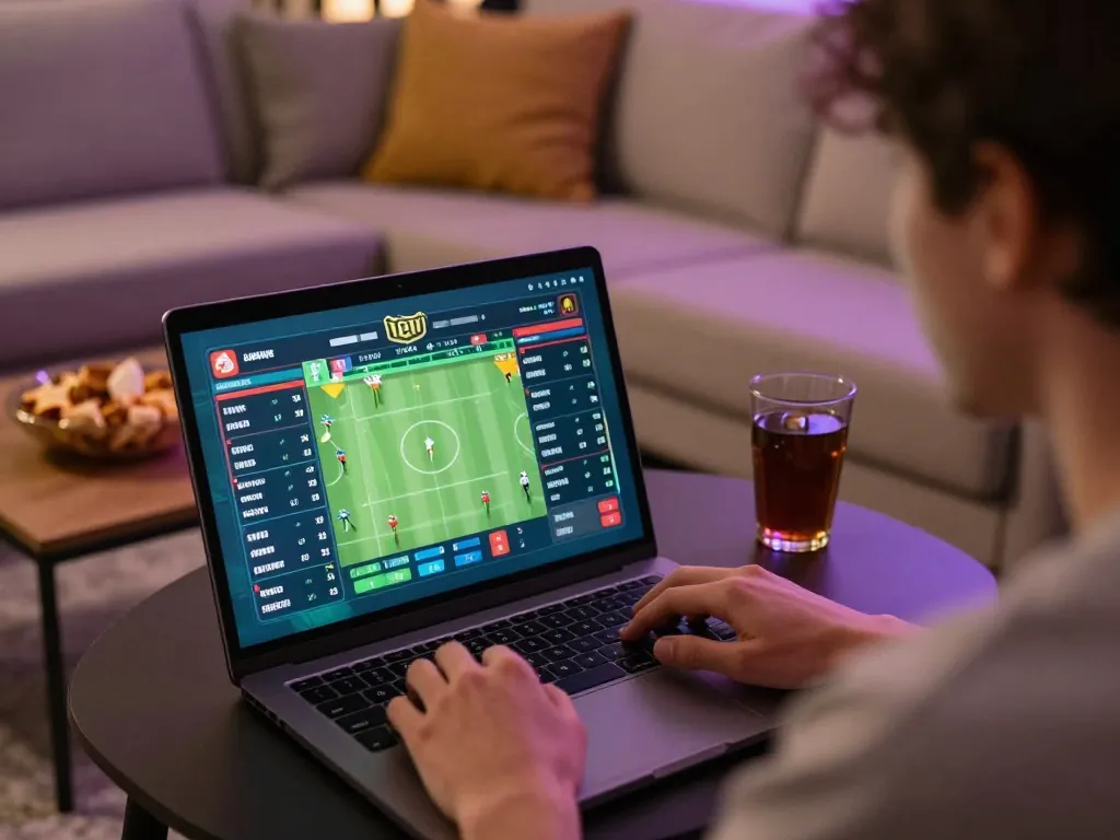 Net88 sports betting interface displayed on laptop during an engaging home gaming session