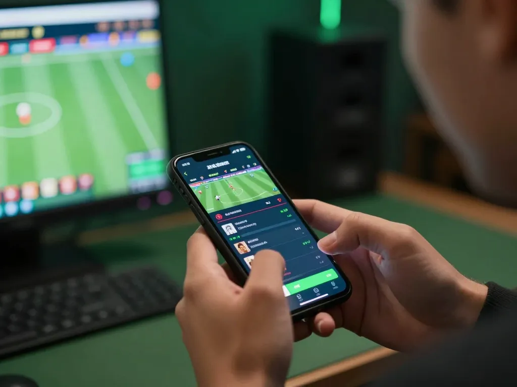 Engaging smartphone gameplay of 999bet sports betting app with live odds and events seen