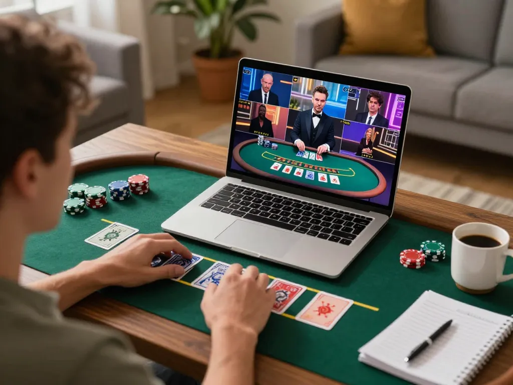 Engaging player experiences live dealer blackjack with studentvoiceaustralia from a cozy home environment.