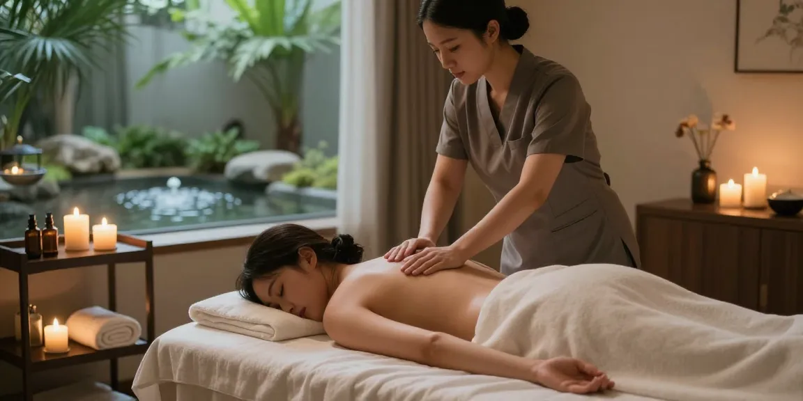 Experience premium 금천구출장안마 massage therapy in a serene spa environment.