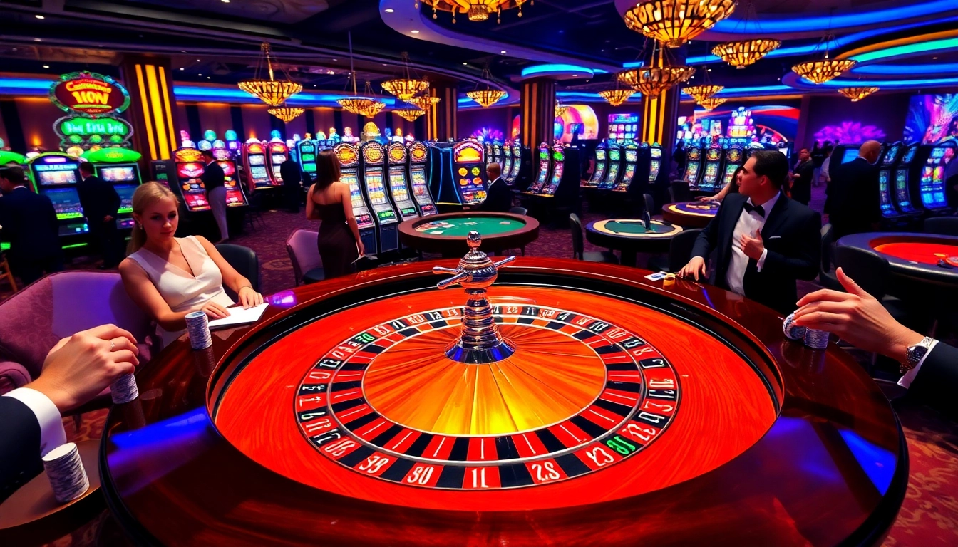 Experience the thrill of gambling at 98win vin with elegant baccarat tables and vibrant chip stacks.