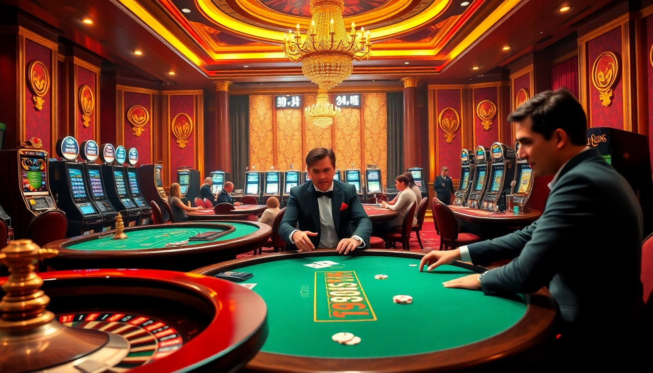 Engaging players at a vibrant casino highlighting the thrill of https://789fcom.asia/ gaming experience.