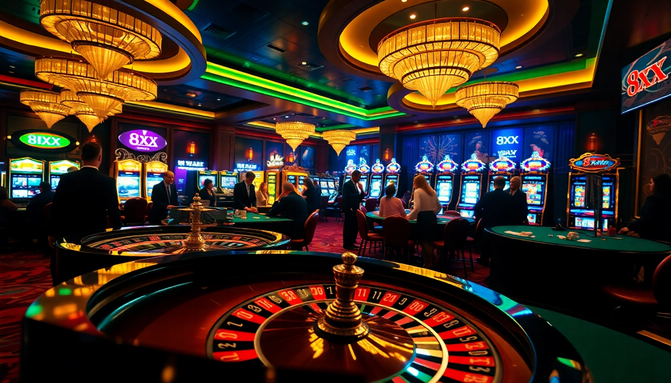 Experience the thrill of gaming at 8XX Casino with vibrant tables and exciting gameplay.