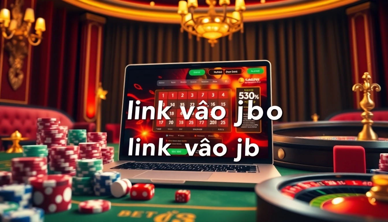 Link vào jbo for thrilling casino gameplay on a luxurious gambling interface.