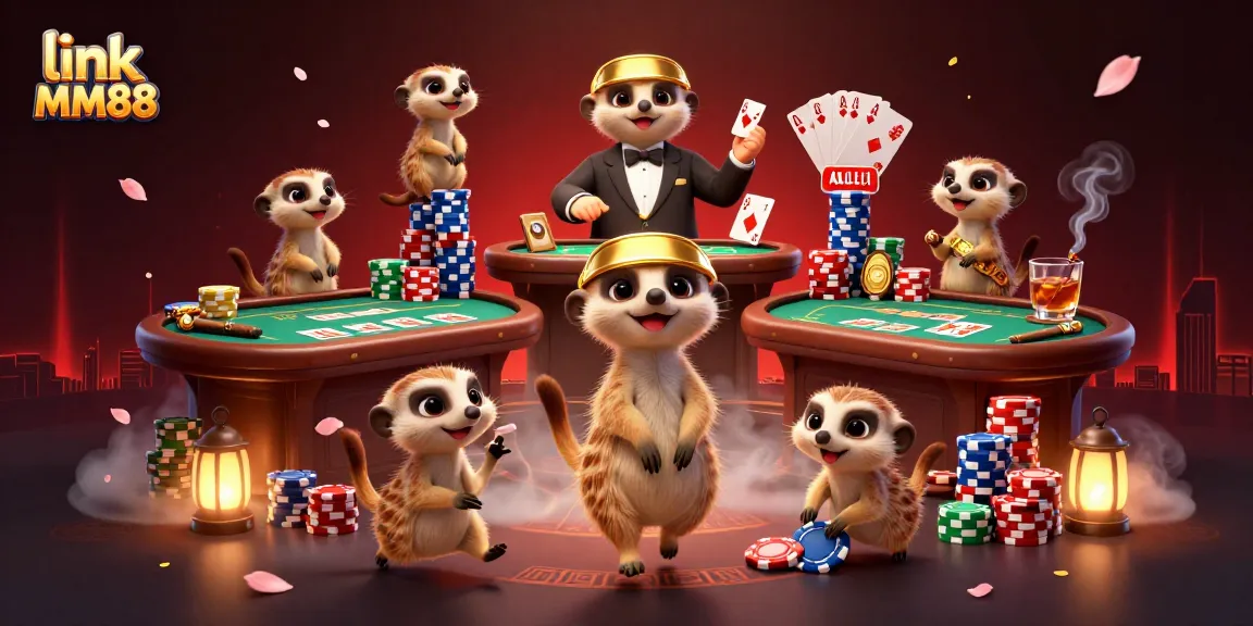 Engage in thrilling games at link MM88 with meerkats running vibrant casino operations.