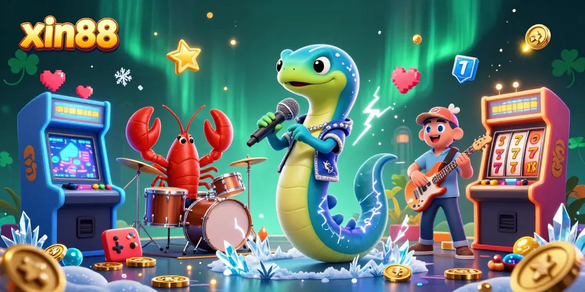 Experience the energy of xin88 with vibrant underwater casino illustration packed with games.