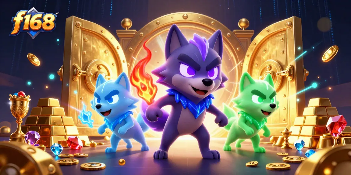Experience thrilling gameplay with f168's captivating wolf-themed casino adventure filled with treasure and excitement.