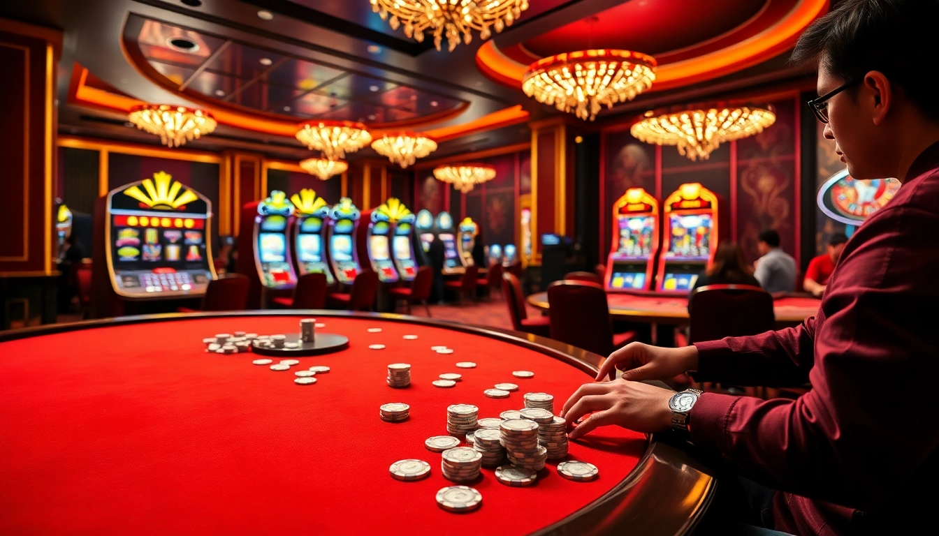 Experience thrilling gaming moments at trang chủ uk88 with vibrant casino visuals.