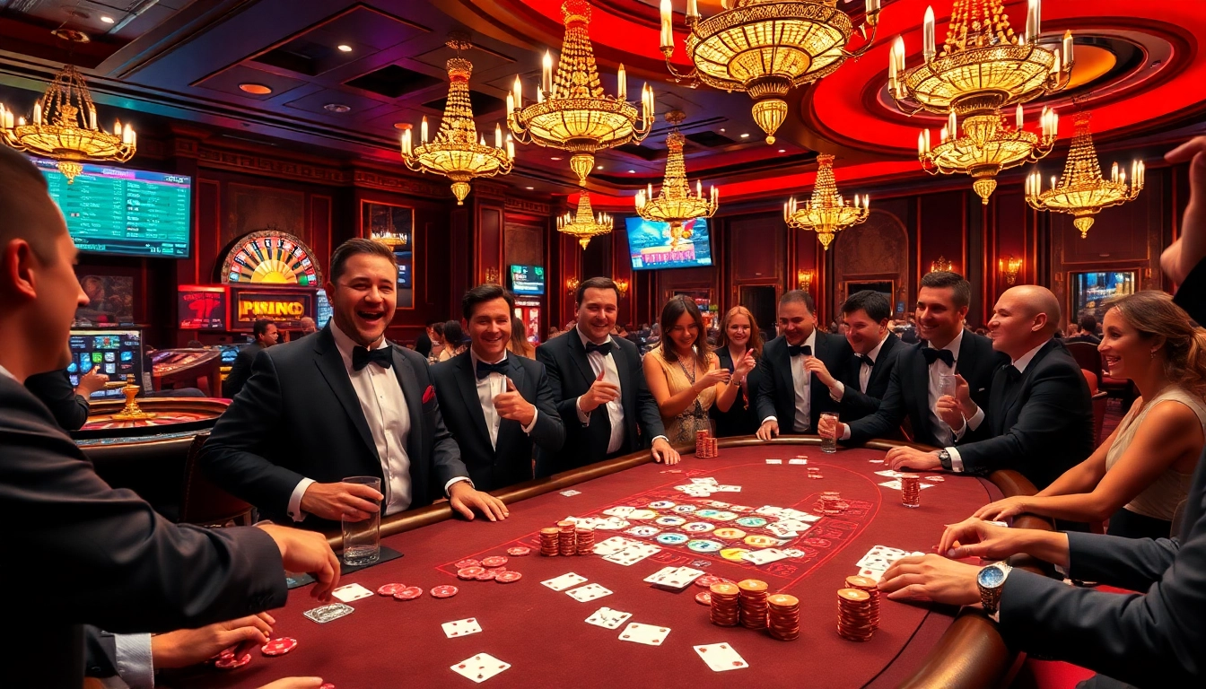 Exciting poker game at Fun88 casino featuring colorful chips and players.