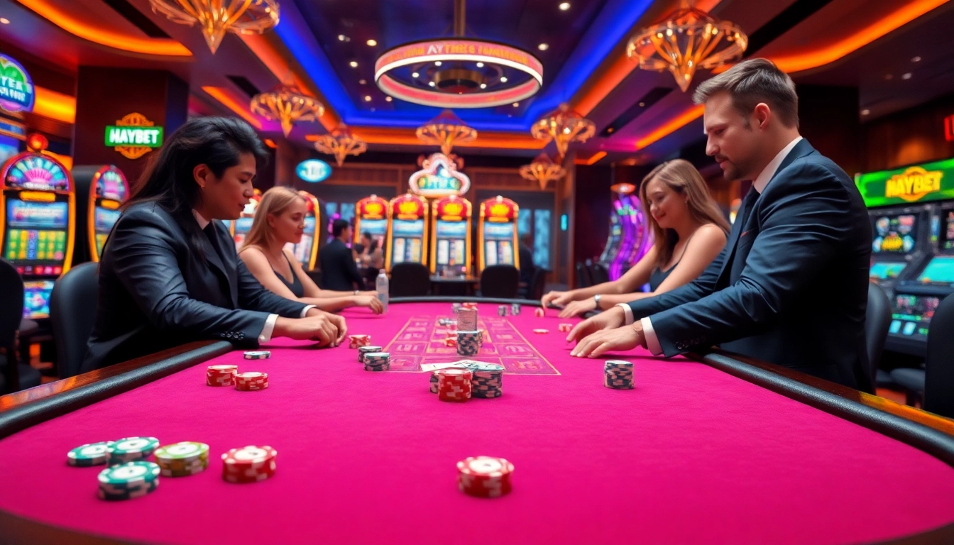 Experience the thrill of HAYBET with exciting poker action and vibrant casino atmosphere.